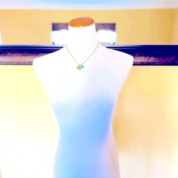 Zad Fashion Jewelry Gold Tone Mini Pendant Necklace - Picture 5 of 5